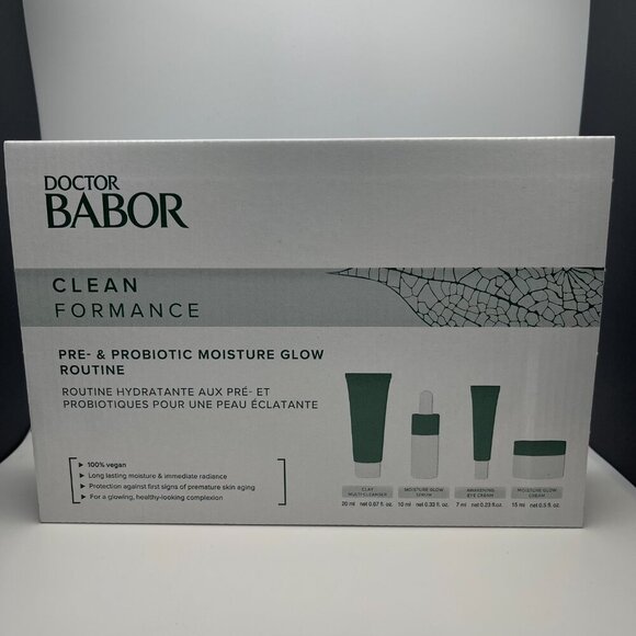 New! Doctor Babor Cleanformance Pre- & Probiotic Moisture Glow Routine Boxed Set - Picture 3 of 4